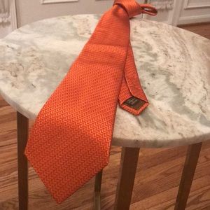 Orange necktie